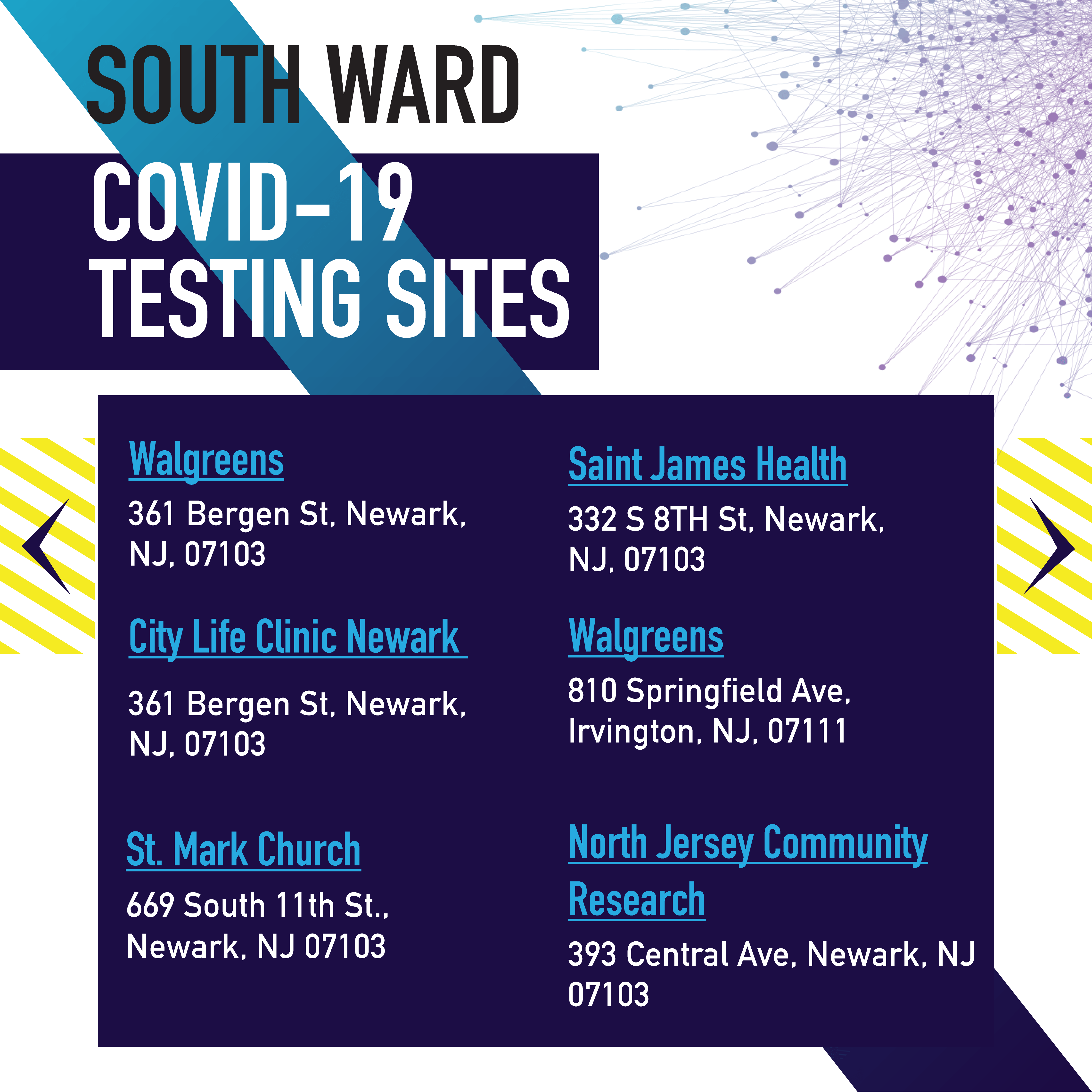 South Newark Testing Sites