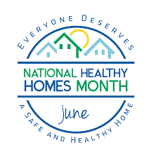 national healthy homes month june logo