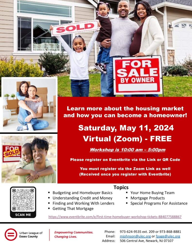 Urban League of Essex County First Time Home Buyer Workshop