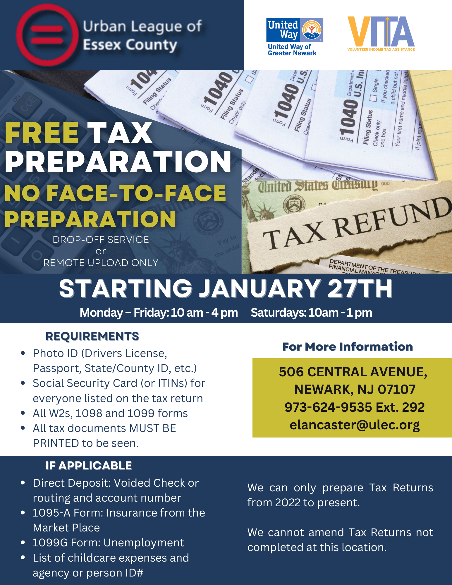 urban league of essex county free tax preparation